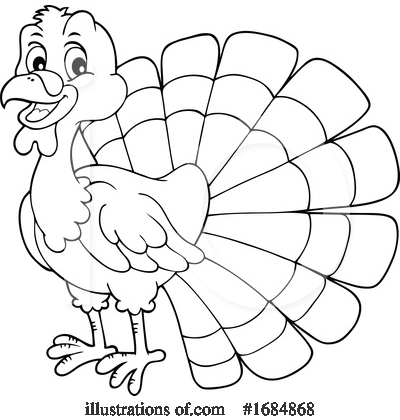 Royalty-Free (RF) Turkey Clipart Illustration by visekart - Stock Sample #1684868