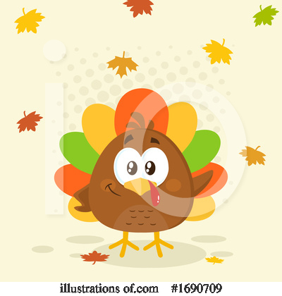 Royalty-Free (RF) Turkey Clipart Illustration by Hit Toon - Stock Sample #1690709