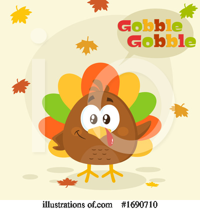 Royalty-Free (RF) Turkey Clipart Illustration by Hit Toon - Stock Sample #1690710