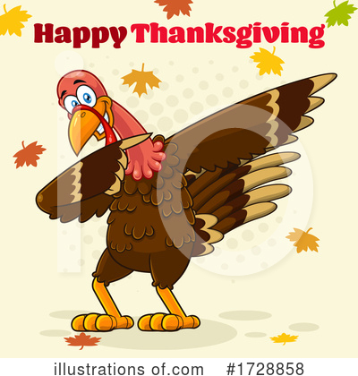 Royalty-Free (RF) Turkey Clipart Illustration by Hit Toon - Stock Sample #1728858