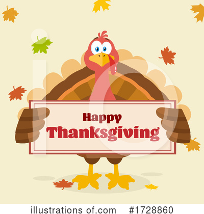 Royalty-Free (RF) Turkey Clipart Illustration by Hit Toon - Stock Sample #1728860