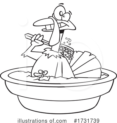 Royalty-Free (RF) Turkey Clipart Illustration by toonaday - Stock Sample #1731739