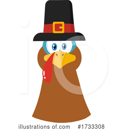 Royalty-Free (RF) Turkey Clipart Illustration by Hit Toon - Stock Sample #1733308