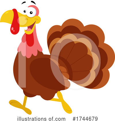 Royalty-Free (RF) Turkey Clipart Illustration by Hit Toon - Stock Sample #1744679