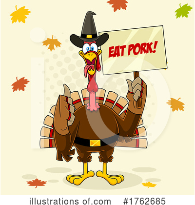 Royalty-Free (RF) Turkey Clipart Illustration by Hit Toon - Stock Sample #1762685