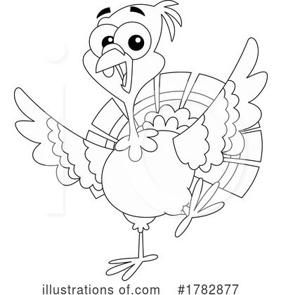 Royalty-Free (RF) Turkey Clipart Illustration by Hit Toon - Stock Sample #1782877