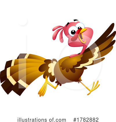 Royalty-Free (RF) Turkey Clipart Illustration by Hit Toon - Stock Sample #1782882