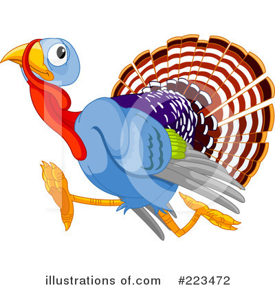Royalty-Free (RF) Turkey Clipart Illustration by Pushkin - Stock Sample #223472