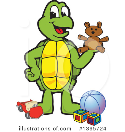 Turtle Clipart #1365724 by Mascot Junction