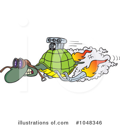 Royalty-Free (RF) Turtle Clipart Illustration by toonaday - Stock Sample #1048346