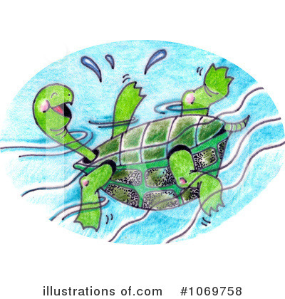 Royalty-Free (RF) Turtle Clipart Illustration by LoopyLand - Stock Sample #1069758