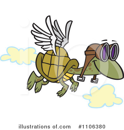 Royalty-Free (RF) Turtle Clipart Illustration by toonaday - Stock Sample #1106380