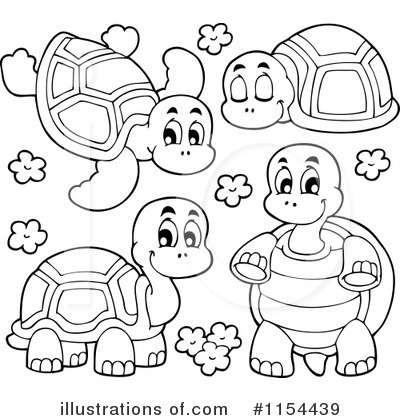 Royalty-Free (RF) Turtle Clipart Illustration by visekart - Stock Sample #1154439
