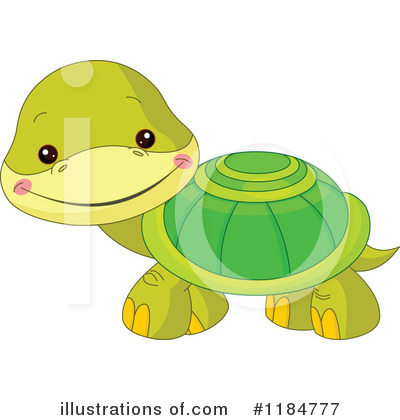 Royalty-Free (RF) Turtle Clipart Illustration by Pushkin - Stock Sample #1184777