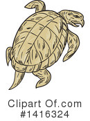 Turtle Clipart #1416324 by patrimonio