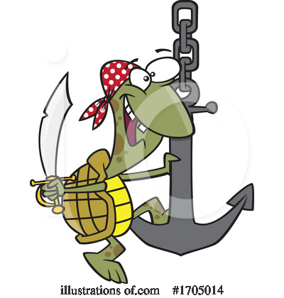 Royalty-Free (RF) Turtle Clipart Illustration by toonaday - Stock Sample #1705014