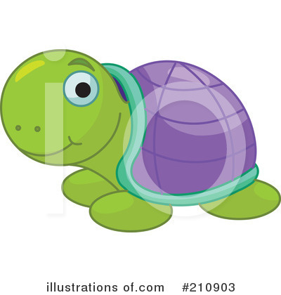 Royalty-Free (RF) Turtle Clipart Illustration by Pushkin - Stock Sample #210903