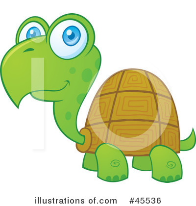 Royalty-Free (RF) Turtle Clipart Illustration by John Schwegel - Stock Sample #45536