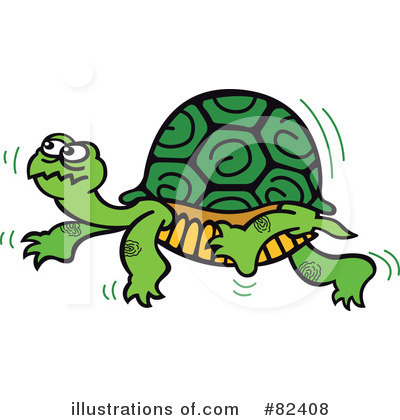 Royalty-Free (RF) Turtle Clipart Illustration by Zooco - Stock Sample #82408