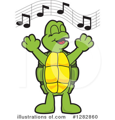 Royalty-Free (RF) Turtle Mascot Clipart Illustration by Mascot Junction - Stock Sample #1282860