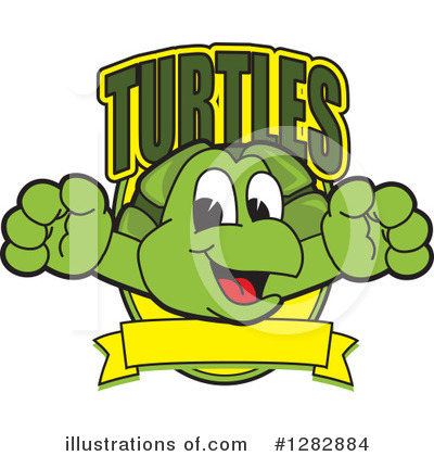 Turtle Character Clipart #1282884 by Mascot Junction