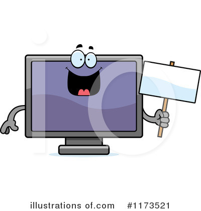 Television Clipart #1173521 by Cory Thoman
