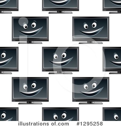 Royalty-Free (RF) Tv Clipart Illustration by Vector Tradition SM - Stock Sample #1295258