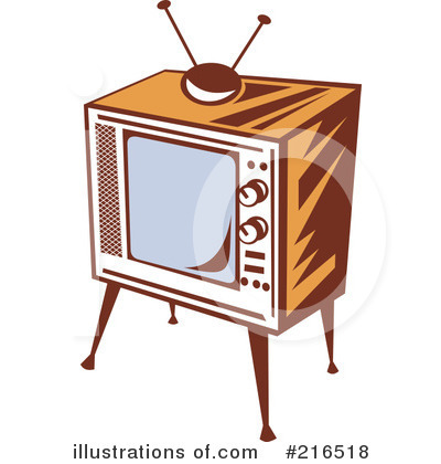 Royalty-Free (RF) Tv Clipart Illustration by patrimonio - Stock Sample #216518