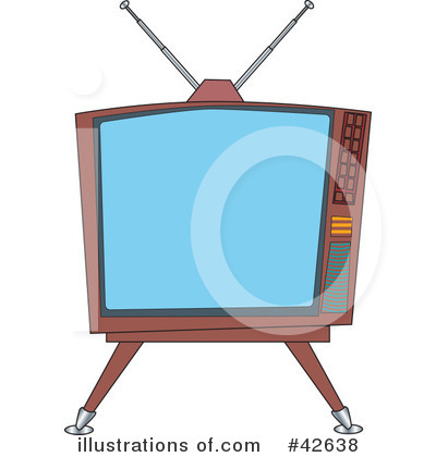 Royalty-Free (RF) Tv Clipart Illustration by Dennis Holmes Designs - Stock Sample #42638