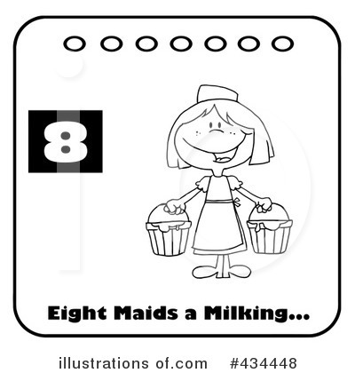 Milk Maid Clipart #434448 by Hit Toon