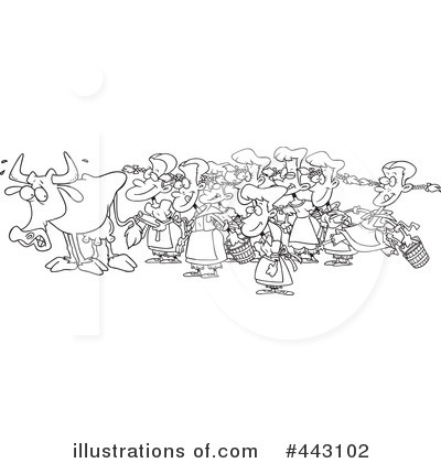 Royalty-Free (RF) Twelve Days Of Christmas Clipart Illustration by toonaday - Stock Sample #443102