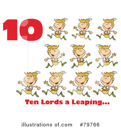 Royalty-Free (RF) Twelve Days Of Christmas Clipart Illustration by Hit Toon - Stock Sample #79766