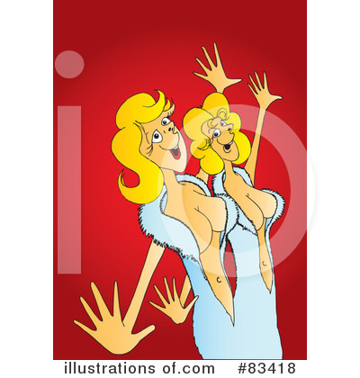 Royalty-Free (RF) Twins Clipart Illustration by Snowy - Stock Sample #83418