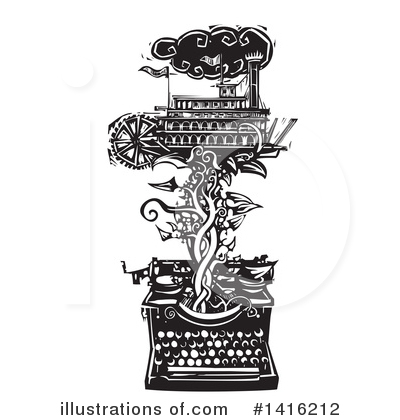 Royalty-Free (RF) Typewriter Clipart Illustration by xunantunich - Stock Sample #1416212
