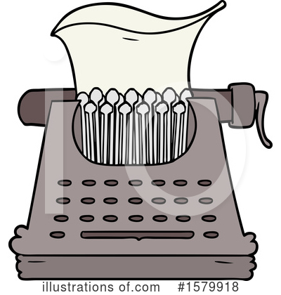 Royalty-Free (RF) Typewriter Clipart Illustration by lineartestpilot - Stock Sample #1579918