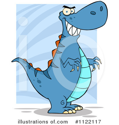 Royalty-Free (RF) Tyrannosaurus Clipart Illustration by Hit Toon - Stock Sample #1122117