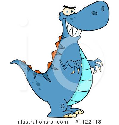 Royalty-Free (RF) Tyrannosaurus Clipart Illustration by Hit Toon - Stock Sample #1122118