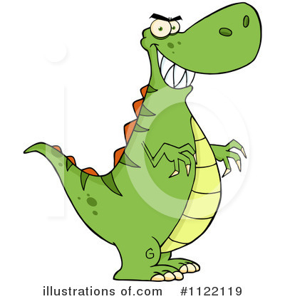 Royalty-Free (RF) Tyrannosaurus Clipart Illustration by Hit Toon - Stock Sample #1122119