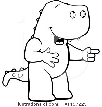 Royalty-Free (RF) Tyrannosaurus Clipart Illustration by Cory Thoman - Stock Sample #1157223