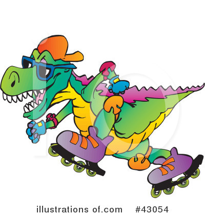 Tyrannosaurus Rex Clipart #43054 by Dennis Holmes Designs