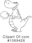 Tyrannosaurus Rex Clipart #1069426 by Hit Toon