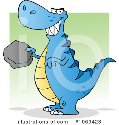Royalty-Free (RF) Tyrannosaurus Rex Clipart Illustration by Hit Toon - Stock Sample #1069428