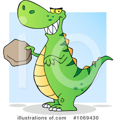 Royalty-Free (RF) Tyrannosaurus Rex Clipart Illustration by Hit Toon - Stock Sample #1069430