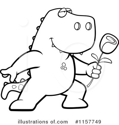 Royalty-Free (RF) Tyrannosaurus Rex Clipart Illustration by Cory Thoman - Stock Sample #1157749