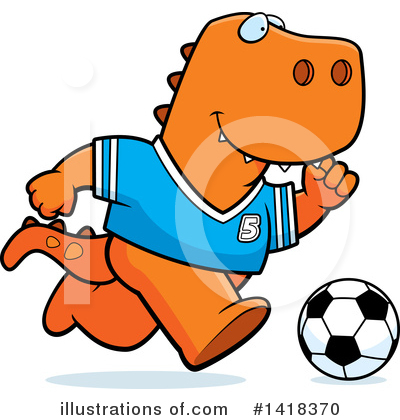 Royalty-Free (RF) Tyrannosaurus Rex Clipart Illustration by Cory Thoman - Stock Sample #1418370