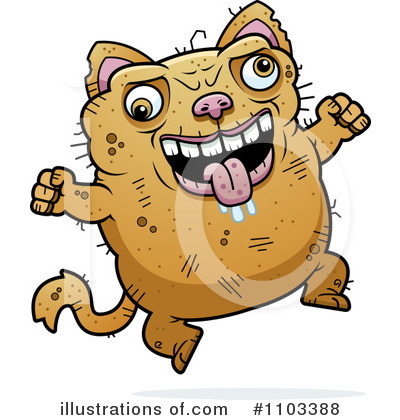 Ugly Cat Clipart #1103388 by Cory Thoman