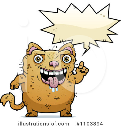 Ugly Cat Clipart #1103394 by Cory Thoman