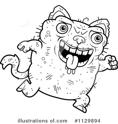 Royalty-Free (RF) Ugly Cat Clipart Illustration by Cory Thoman - Stock Sample #1129894