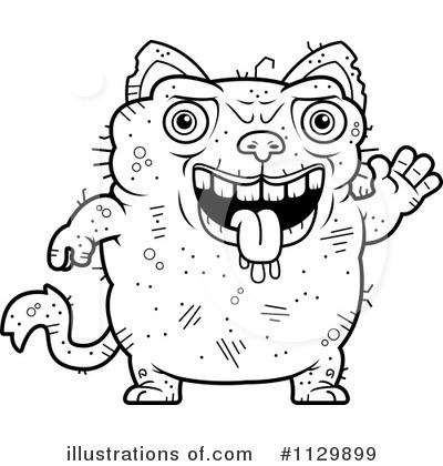 Royalty-Free (RF) Ugly Cat Clipart Illustration by Cory Thoman - Stock Sample #1129899