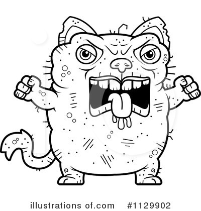 Royalty-Free (RF) Ugly Cat Clipart Illustration by Cory Thoman - Stock Sample #1129902